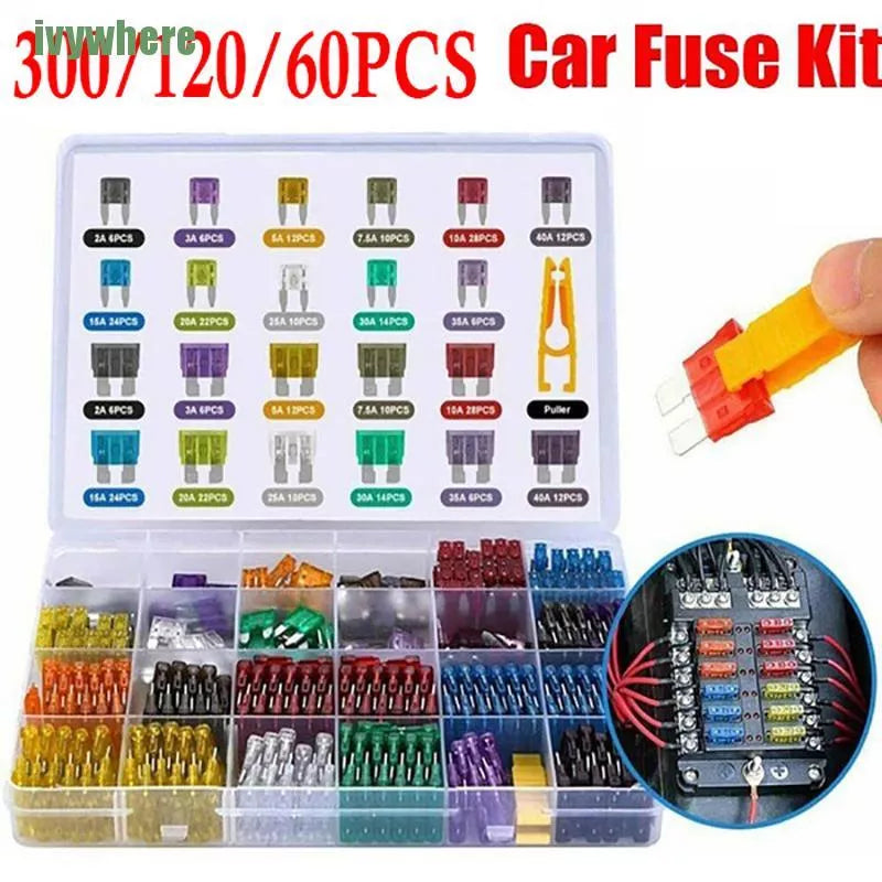 Kit Caixa Fusíveis Automotivos + Chave de remoção/instalação