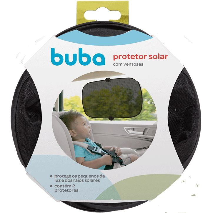 Kit Com 2 Protetor Solar blackout Carro Infantil Para Carro Buba Com Ventosa Protege Sol