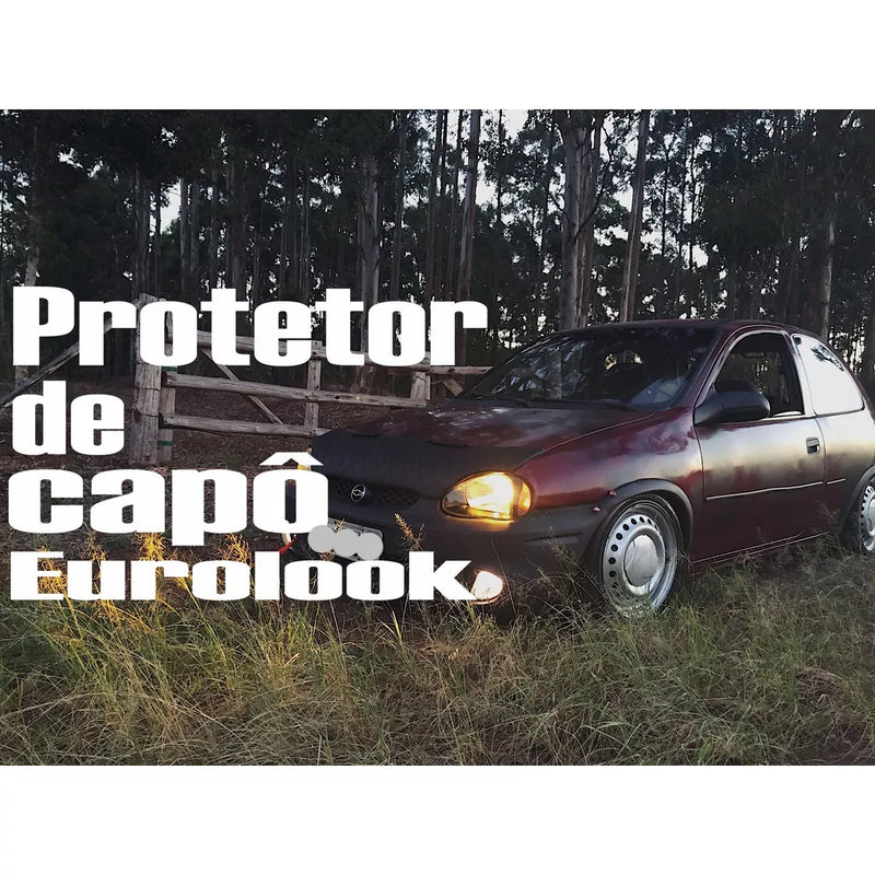 Protetor de Capô para Corsa 1994 até 2010 em Courvim com Espuma - Preto