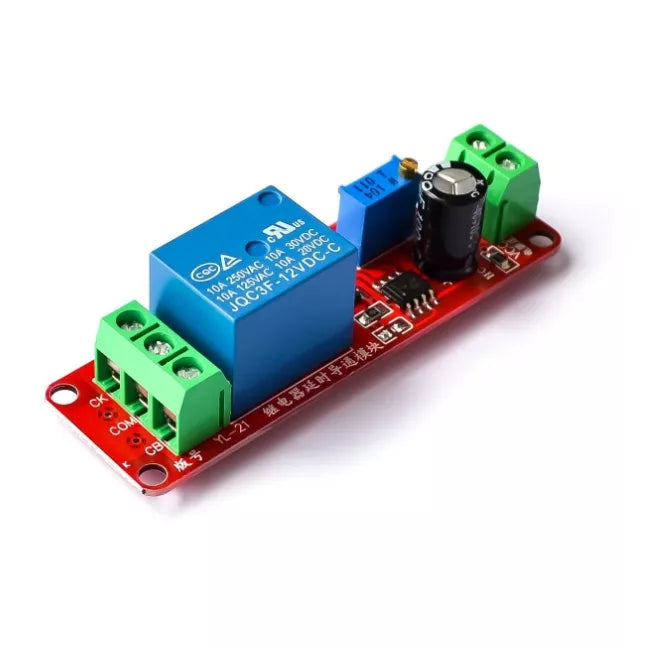 Modulo Relé Temporizador Ajustável ne555 - 12v