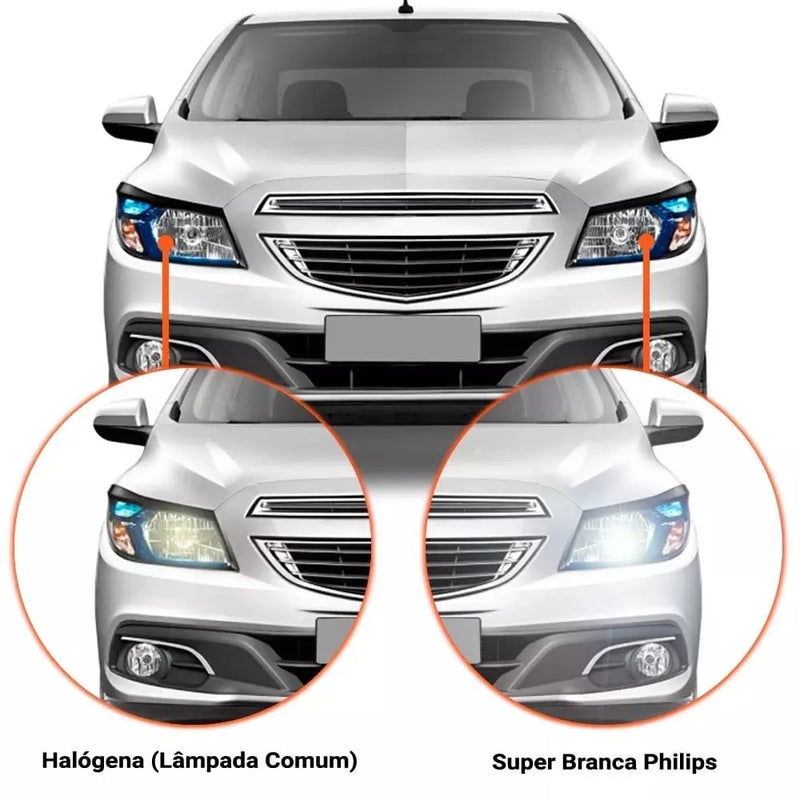 Par de Lâmpada PHILIPS H4 X-treme Vision Pro 150%