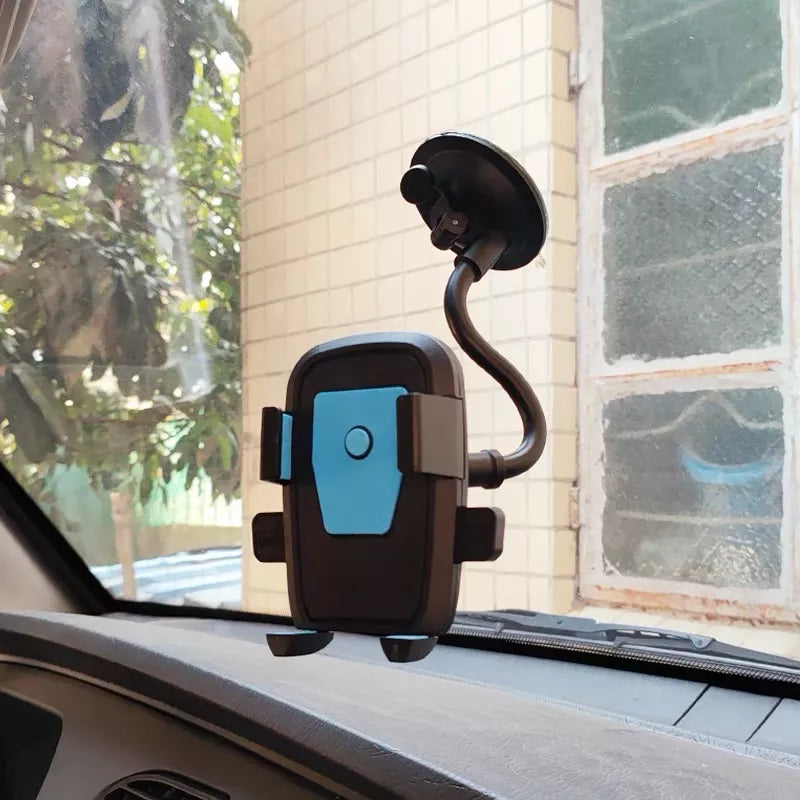 Suporte Veicular Carro Para Celular 360º Fixação Ventosa Haste Firme Ajustável