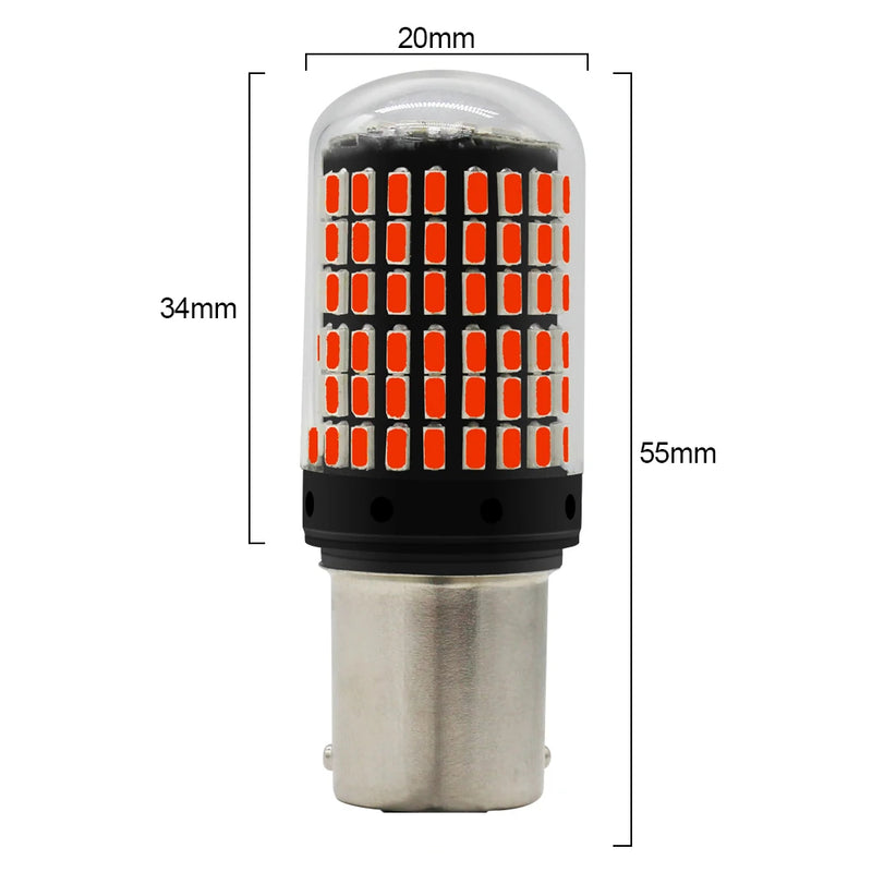 Lâmpada Led 144 Leds SMD 360 Graus - Vermelho | Unidade