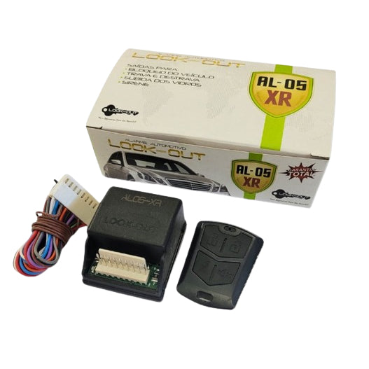 Kit Alarme para Carro Universal - LOOK OUT AL 05XR Com Controle