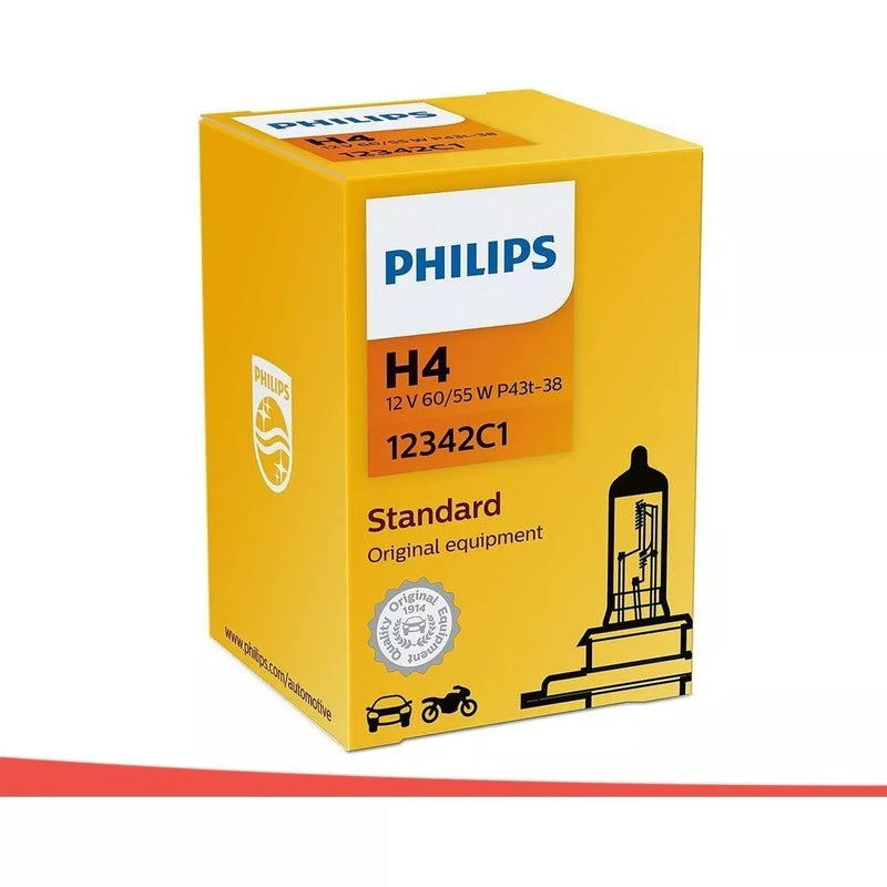 Lâmpada Farol H4 Philips Original Standard 60/55w 12v - Unidade