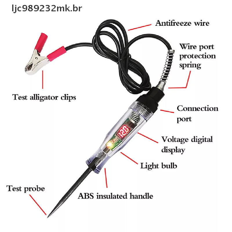 Caneta de Teste de Circuito Elétrico Automotivo