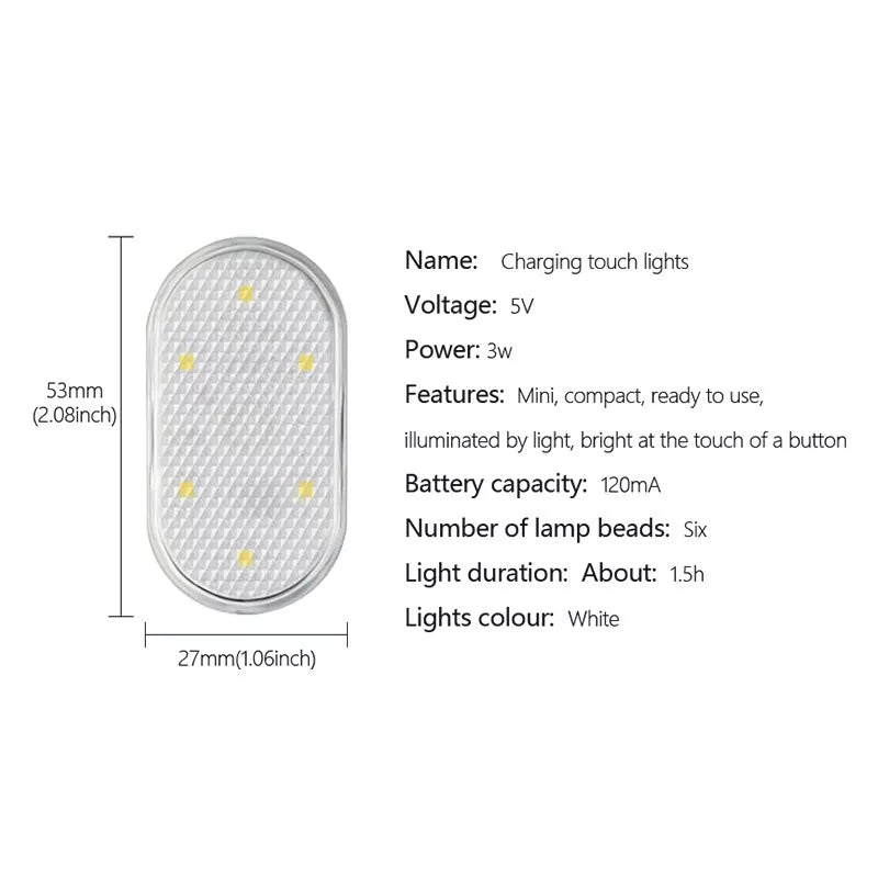 Luz de Led Touch Recarregável USB