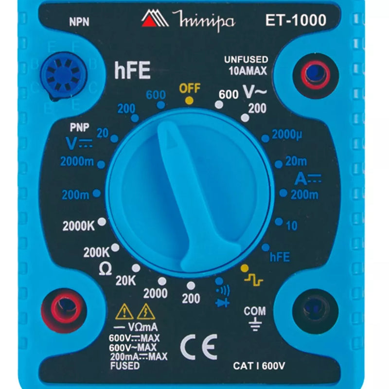 Multímetro Digital portátil - ET-1000 - Minipa