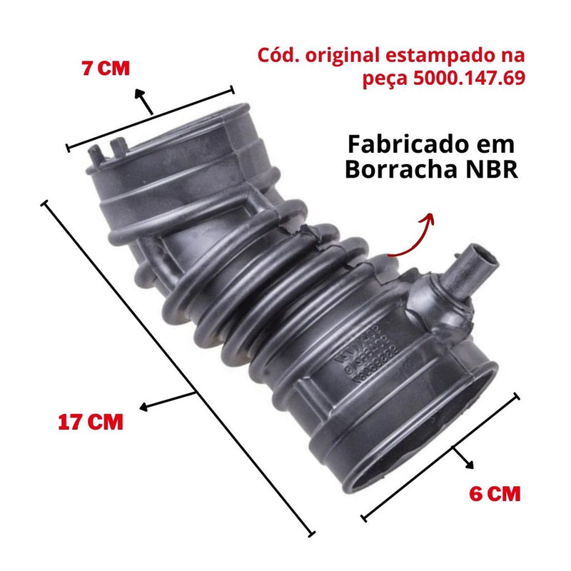 Mangueira Do Filtro De Ar - Corsa / Celta / Classic - ESCOLHA Com Furo/Sem Furo/Com Sensor de Admissão